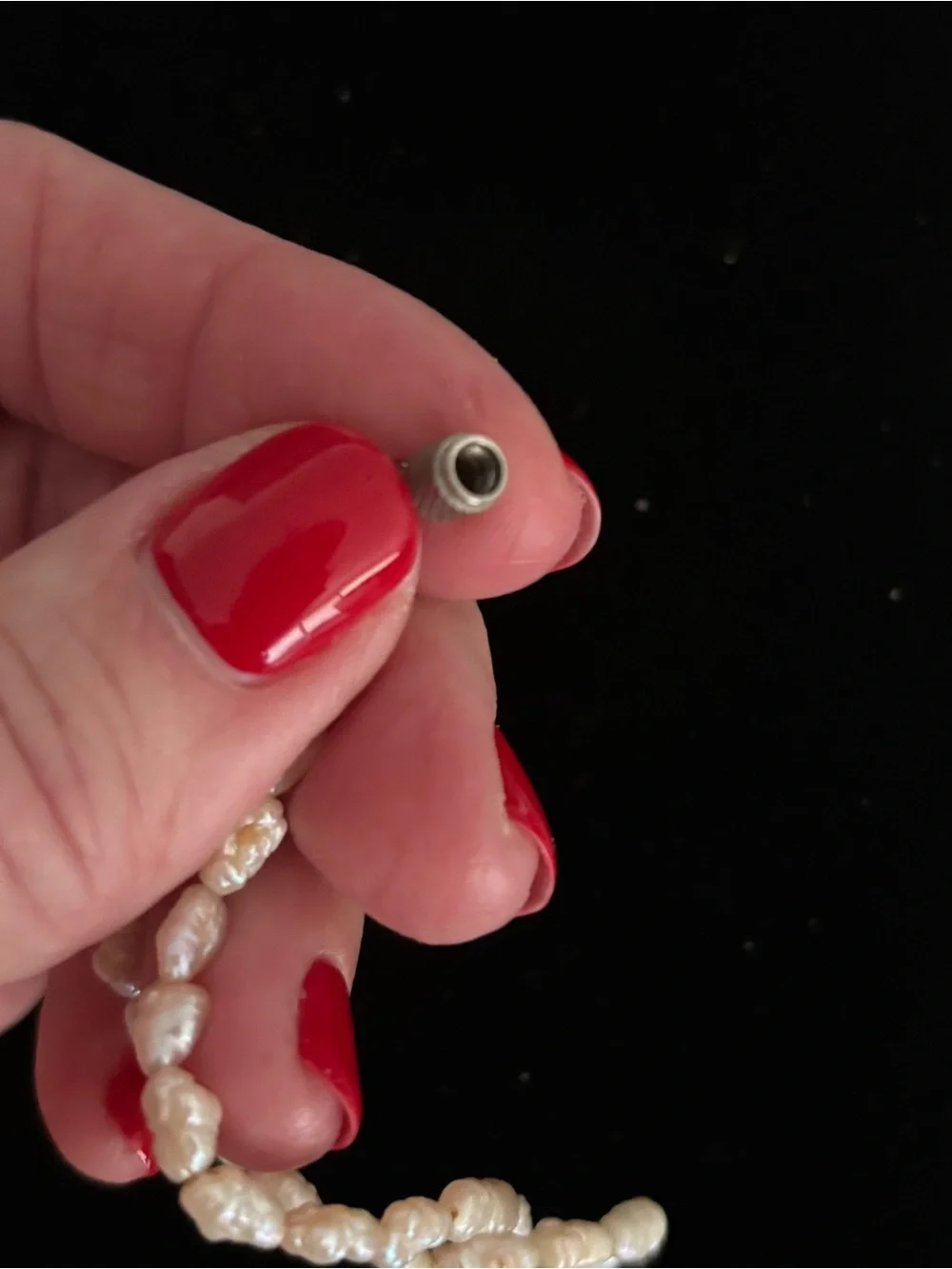 Vintage Double-strand Freshwater Rice Pearl Necklace - Picture 7 of 8